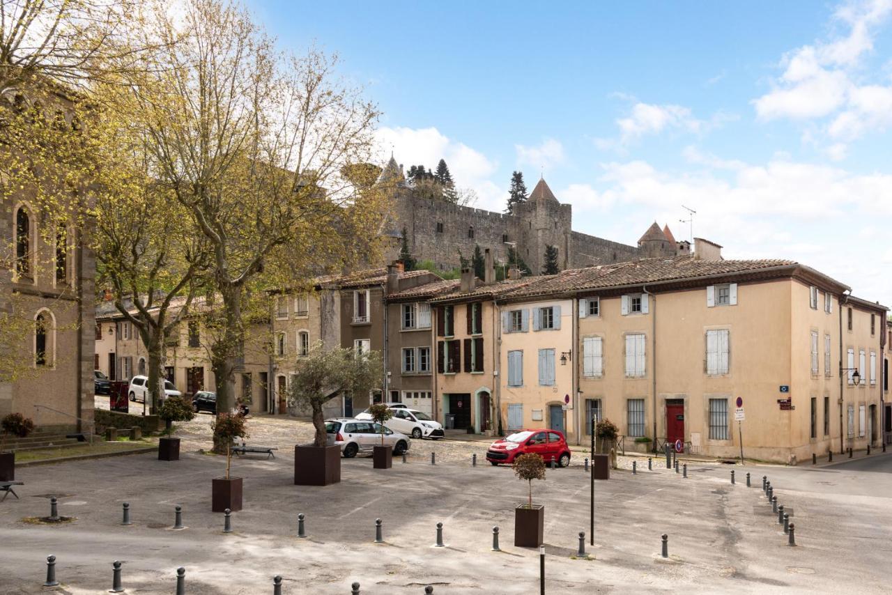 Les Gites De Laure - L'Or Blanc, Appartement Avec Vue Sur Le Chateau, Climatisation, Netflix, A 160 M De La Cite Medievale Carcassonne Luaran gambar